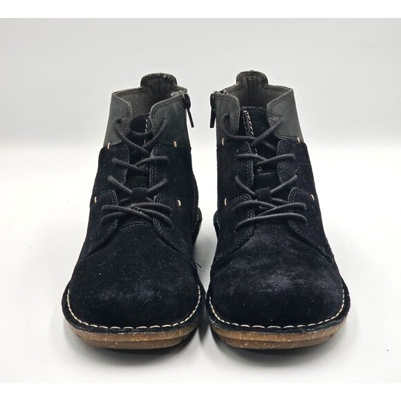 NWT Clarks Women's Black Suede Leather Tamitha Rose Ankle Boots Size 8.5 3008 - Picture 9 of 16